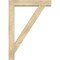Ekena Millwork Traditional Block Rough Sawn Bracket w/ Offset Brace, Douglas Fir, 6"W x 30"D x 42"H BKT0604X30X42TRA05RDF - alternate 4